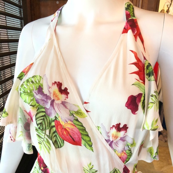 Privacy Please Acme Floral Wrap Dress - Picture 3 of 8